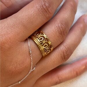 18k gold waterproof jewelry,sweat proof,tarnish free,Hypoallergenic,adjustable